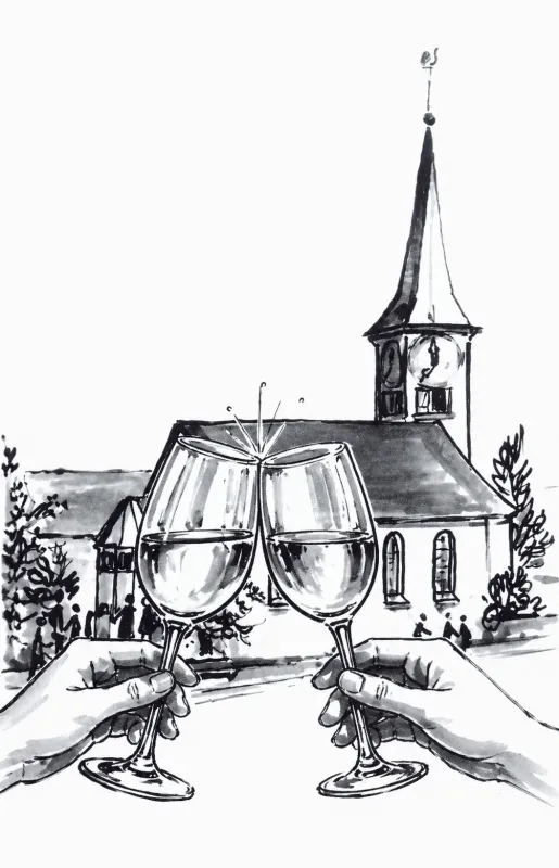 Kirche Rüschlkion (Foto: Bild_Zeichnung Archiv_Margret Hoz_bearbeitet chatgpt.com_) Kirche Rüschlkion (Foto: Bild_Zeichnung Archiv_Margret Hoz_bearbeitet chatgpt.com_)